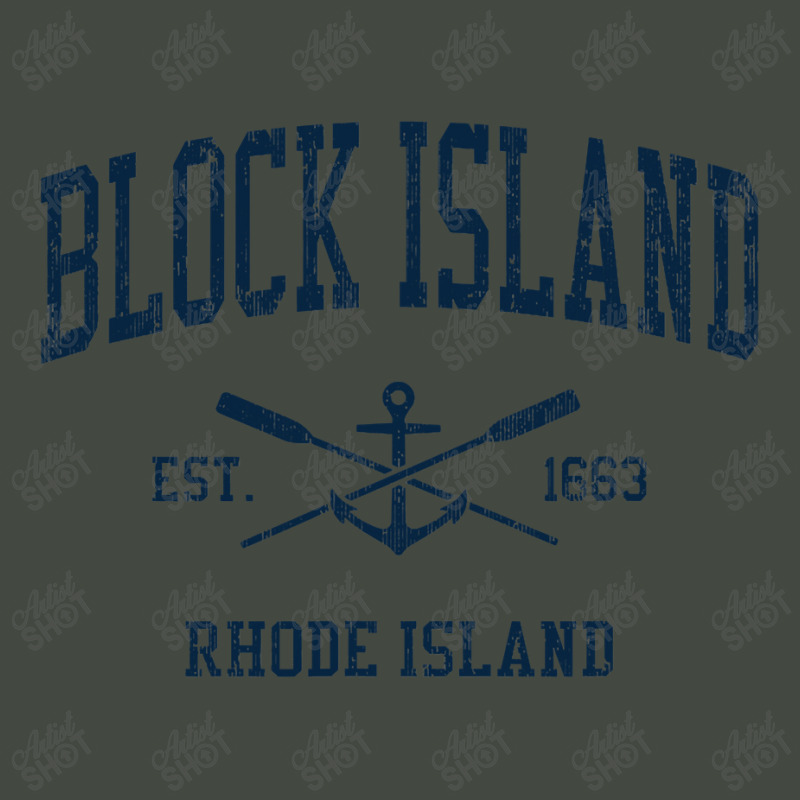 Block Island Ri Vintage Navy Crossed Oars & Boat Anchor Trucker Cap by CUSER3772 | Artistshot