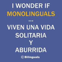 I Wonder If Monolinguals   Funny Spanish Bilinguals Tee V1 Flat Bill Snapback Cap | Artistshot