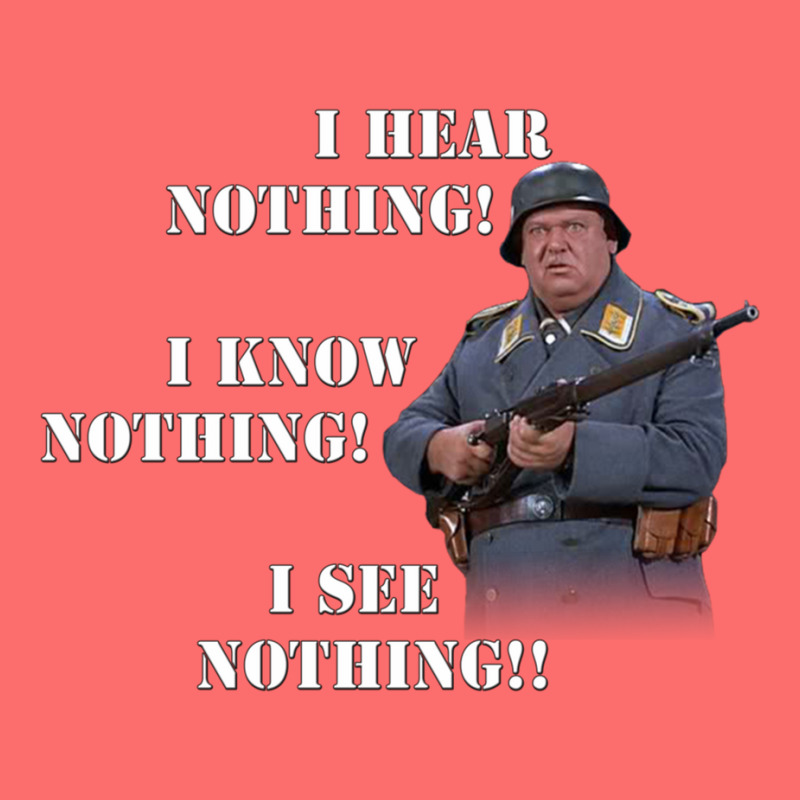 Sgt Schultz Hogan_s Heroes Nothing Quote Snapback Trucker Cap by cm-arts | Artistshot