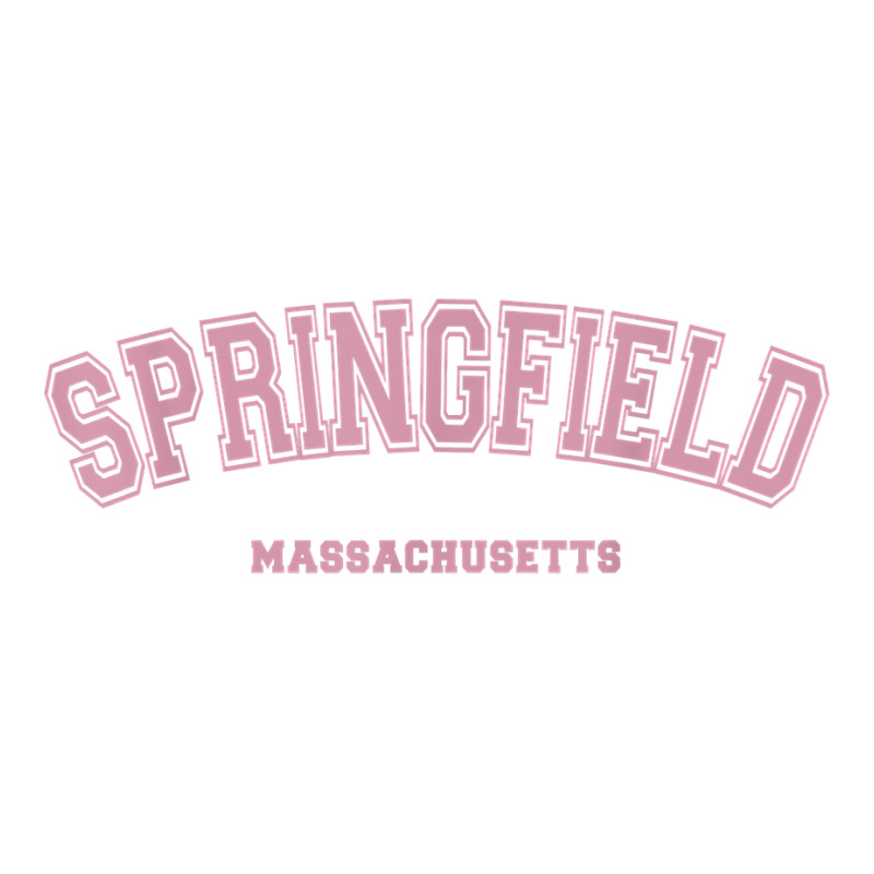 Pink Springfield Massachusetts Ma Varsity Style Springfield T Shirt Double Wine Paper Bag - 6 1/2 X 3 1/2 X 12 3/8 | Artistshot