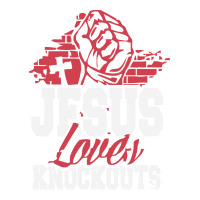 Jesus Loves Knockouts Bomber Jacket | Artistshot