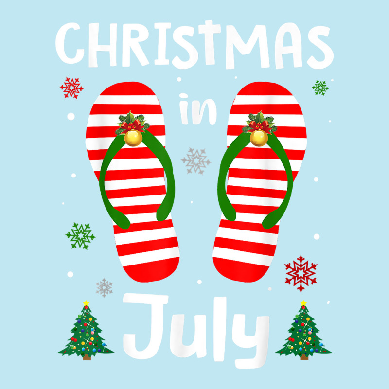 Christmas In July Flip Flops Funny Beach Summer Gifts Girls T Shirt Urban Heavy T-shirt | Artistshot