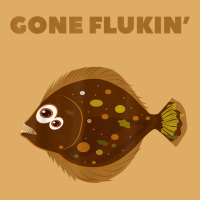 Gone Flukin' Summer Flounder Funny Fishing T Shirt Urban Heavy T-shirt | Artistshot