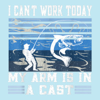 I Can't Work Today My Arm Is In A Cast Retro Vintage Fishing Urban Pullover Hoodie | Artistshot