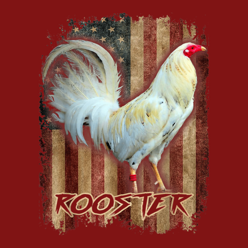 White Rooster Cock Fight Us Flag Snapback Trucker Cap by WillettaIngber | Artistshot