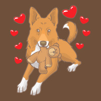 Bedouin Sheepdog T  Shirt Canaan Dog With Stuffed Animal And Hearts T Leatherette Tumbler | Artistshot