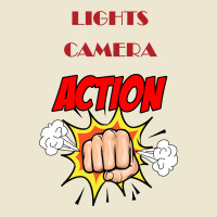 Lights Camera Action Cropped Hoodie | Artistshot