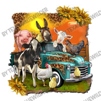 Farm Truck With Farm Animals Raglan Crop Top | Artistshot