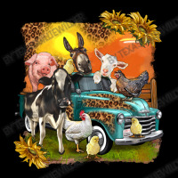 Farm Truck With Farm Animals Cropped Sweater | Artistshot