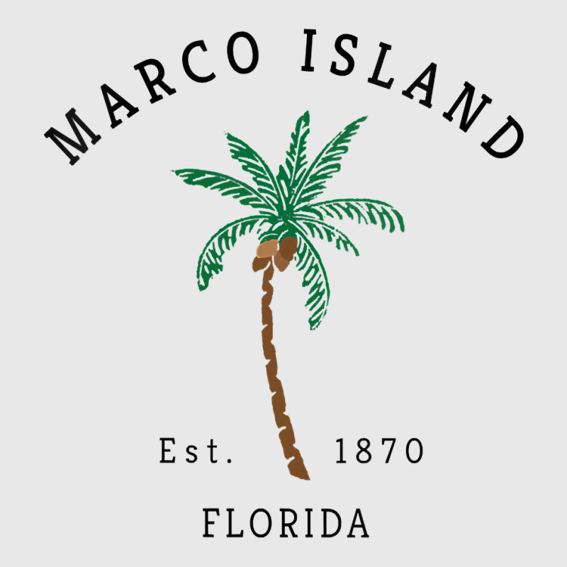 Womens Marco Island Florida Colorful Palm Tree Retro Novelty Art V Nec Baseball Cap by cm-arts | Artistshot