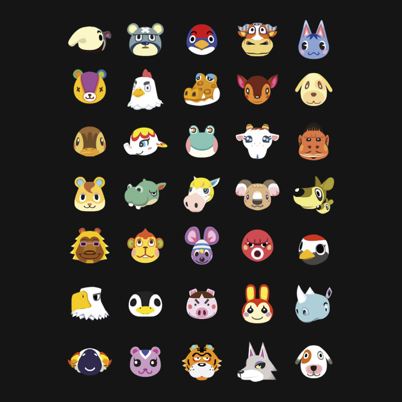 Animal Crossing New Horizons Group Shot Character Faces Sweat Mesh Cap | Artistshot