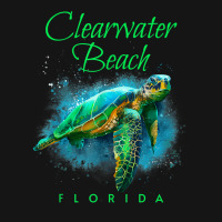 Clearwater Beach Florida Watercolor Sea Turtle Mesh Cap | Artistshot