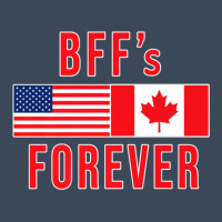 Canada Usa Flags Bffs Flat Bill Snapback Cap | Artistshot