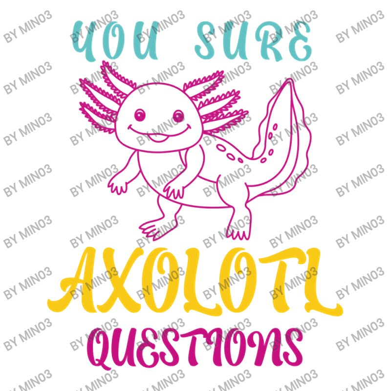 You Sure Axolotlquestions Pun, Funny Axolotl, And Cute Axolotl.-zaieh Queen Paper Bag - 16 X 6 X 19 1/4 | Artistshot