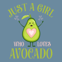 Avocado Fresh Organic Lover Just A Girl Who Loves Avocado Long Sleeve Urban Heavy T-shirt | Artistshot