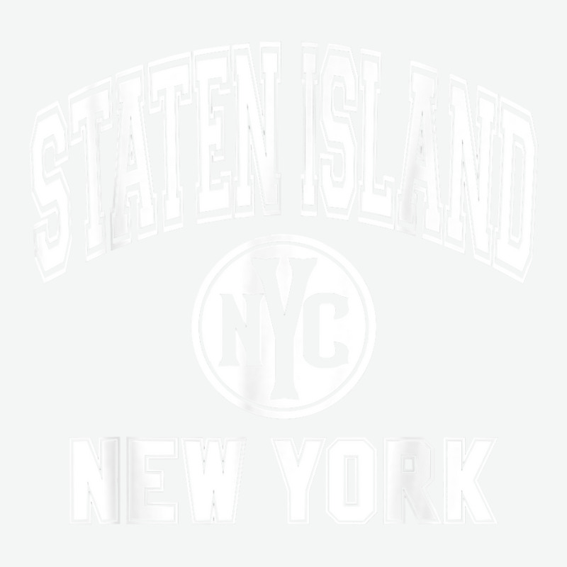 Staten Island New York Nyc Varsity Style Pink W White Print T Shirt Urban Heavy T-shirt by MoczoTenleigh | Artistshot