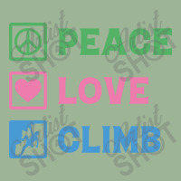 Peace Love Climb Climbing Urban Heavy T-shirt | Artistshot