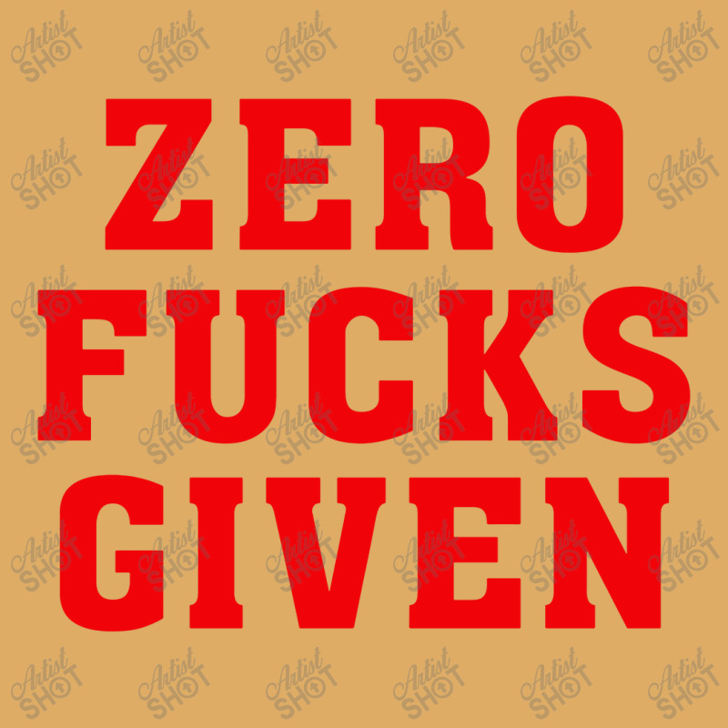 Zero Fucks Given Urban Heavy T-shirt by Hatory | Artistshot