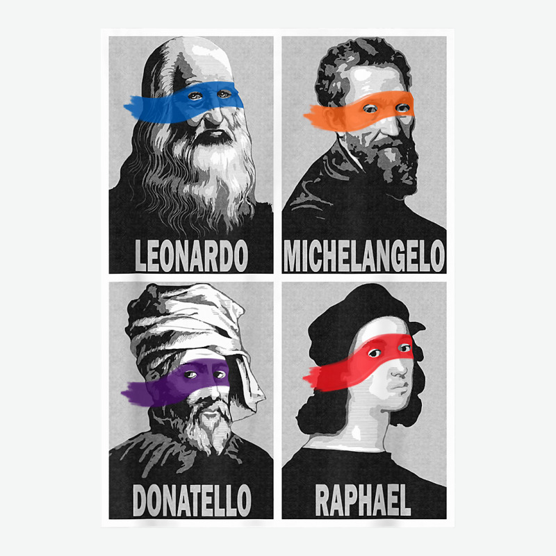 Renaissance Ninja Artists Poster Style Pop Art T Shirt Urban Heavy T-shirt by ReagerAero | Artistshot