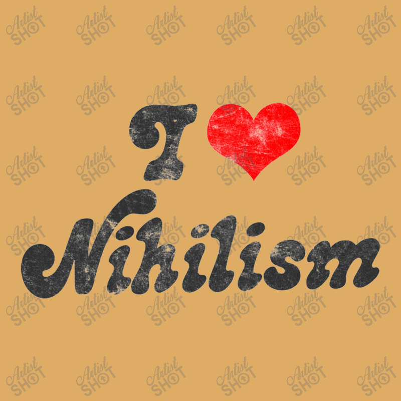 I Heart Nihilism Vintage Look Faded Typography Gift Urban Heavy T-shirt by gusjigangkudus | Artistshot