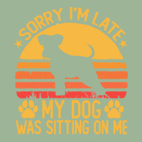 Sorry Im Late My Dog Was Sitting On Me T  Shirt Sorry I'm Late My Dog Urban Pullover Hoodie | Artistshot