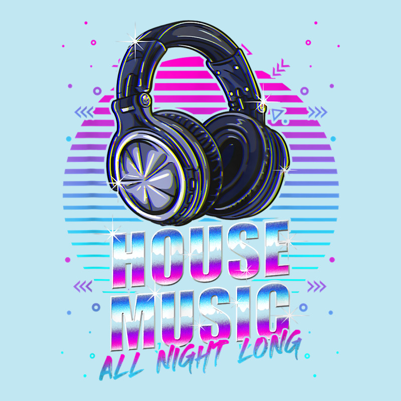 House Music All Night Long Emd Techno Bass Fan Headphones Dj T Shirt Urban Pullover Hoodie by atereabag | Artistshot