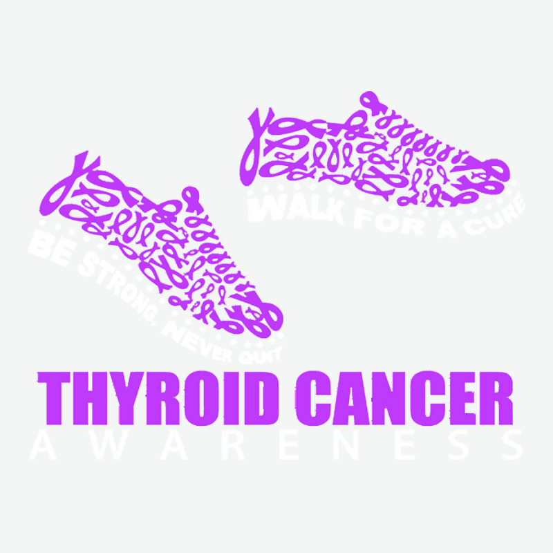 Thyroid Cancer T  Shirt Thyroid Cancer Awareness Shoes Ribbon Walk For Urban Pullover Hoodie by rico96716 | Artistshot