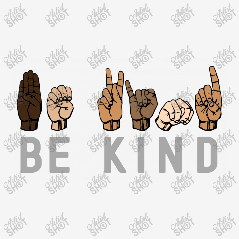 Be Kind Sign Language Scorecard Crop Tee by waroenk design | Artistshot