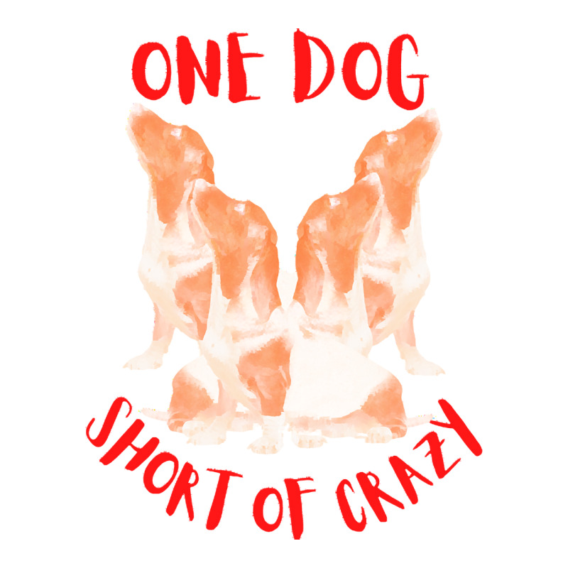 One Dog Short Of Crazy T  Shirtone Dog Short Of Crazy T  Shirt (4) Pickleball Paddle | Artistshot