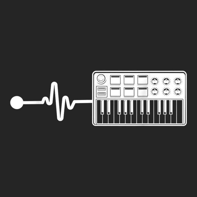 Modular Synthesizer Techno Keyboard Heartbeat T Shirt Leatherette Tumbler | Artistshot