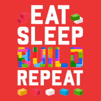 Master Builder Eat Sleep Build Repeat Building Blocks Bricks Sweatshir Mesh Cap | Artistshot