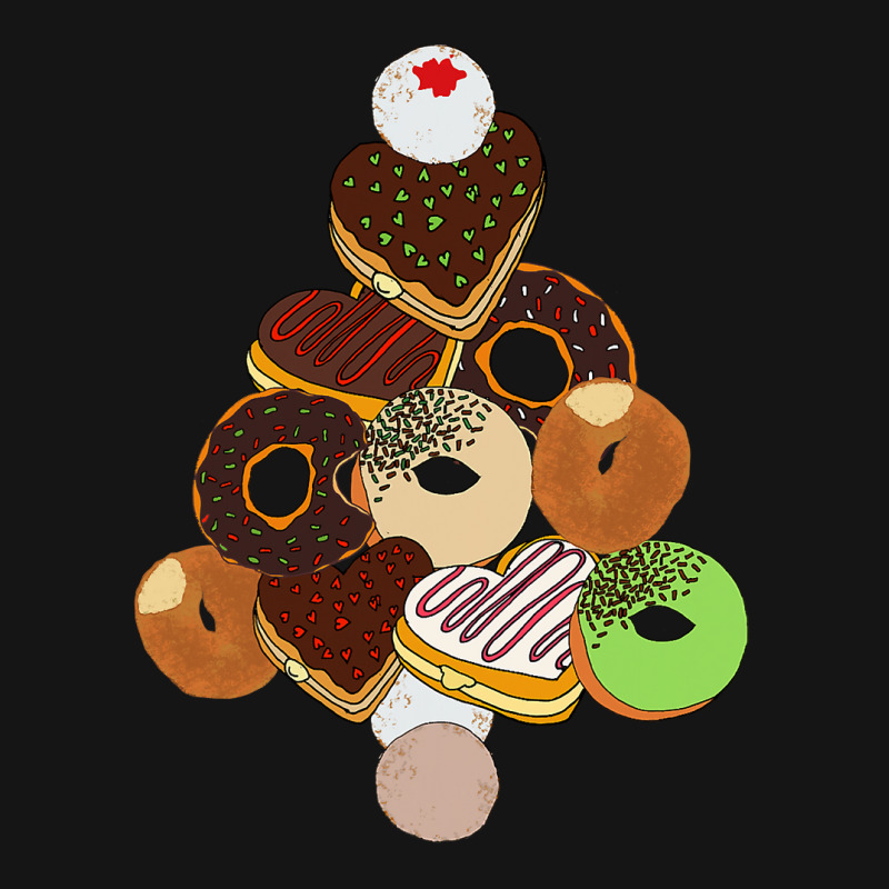 Donut Christmas Tree Festive Funny Holiday Food Meme Mesh cap by Tisha Brown | Artistshot