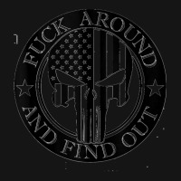 Fuck Around And Find Out Usa Military American Flag Skull Tank Top Mesh Cap | Artistshot