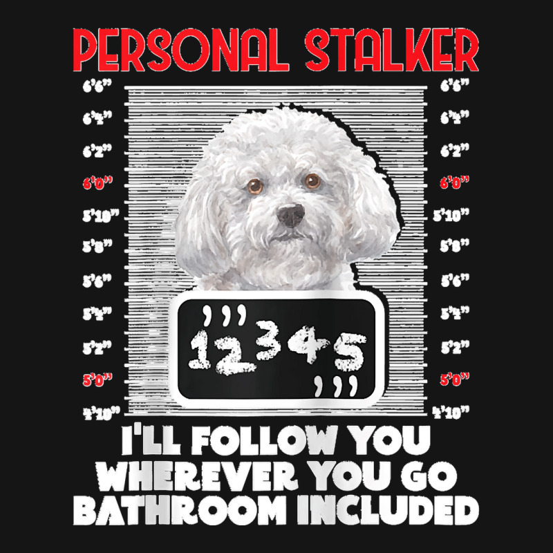 Personal Stalker Funny Bichon Frise Dog Bichon Tenerife Raglan Basebal Mesh cap by cm-arts | Artistshot