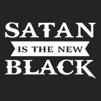 Satan Is The New Black Funny 3/4 Sleeve Shirt | Artistshot