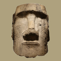 Easter Island Moai Statue Monolith World Mystery Flat Bill Snapback Cap | Artistshot