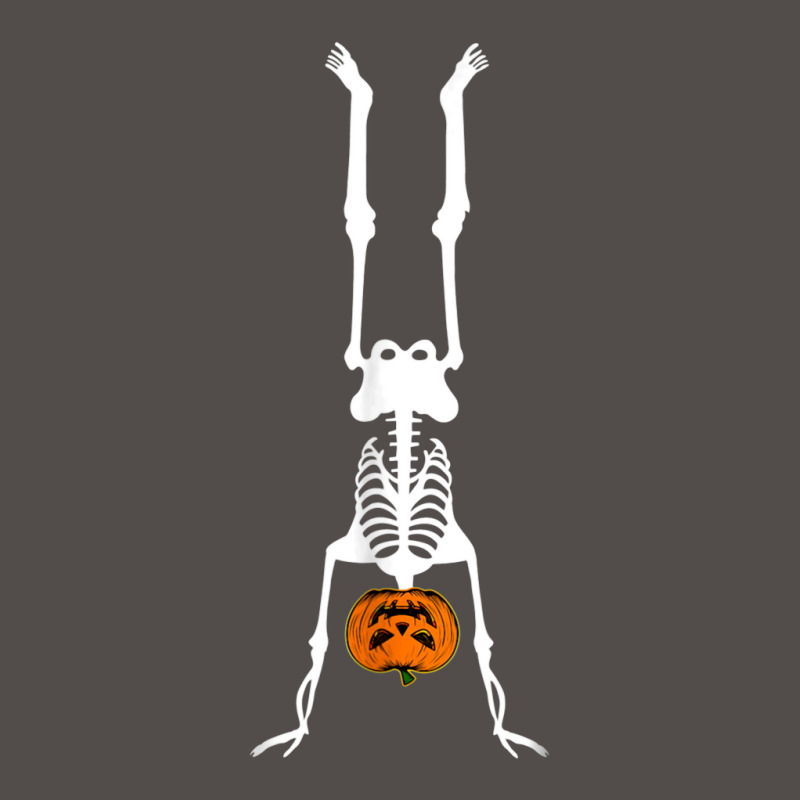 Skeleton Pumpkin Handstand Gymnastics Halloween Flat Bill Snapback Cap by Newest | Artistshot