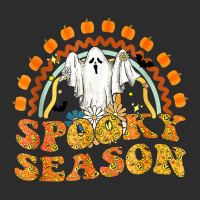 Spooky Season Pumpkin Floral Ghost Rainbow Groovy Halloween Baseball Cap | Artistshot