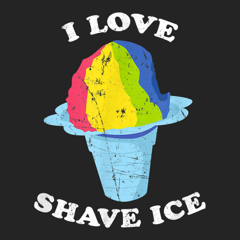 I Love Shave Ice Hawaii Rainbow Shaved Ice T Shirt 3/4 Sleeve Shirt | Artistshot