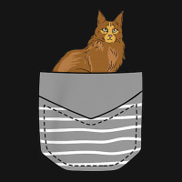 Cat Sitting Maine Coon In Pocket Mesh Cap | Artistshot