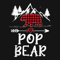 Mens Pop Bear Christmas Pajama Red Plaid Buffalo Matching Mesh Cap | Artistshot