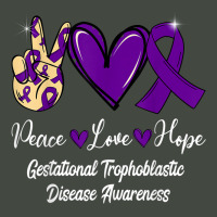 Gestational Trophoblastic Disease Love Hope Purple Ribbon Trucker Cap | Artistshot