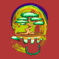 Bonsai Tree And Rainbow On Green Hand, Bonsai Tree, Rainbow On Green H Camo Snapback | Artistshot