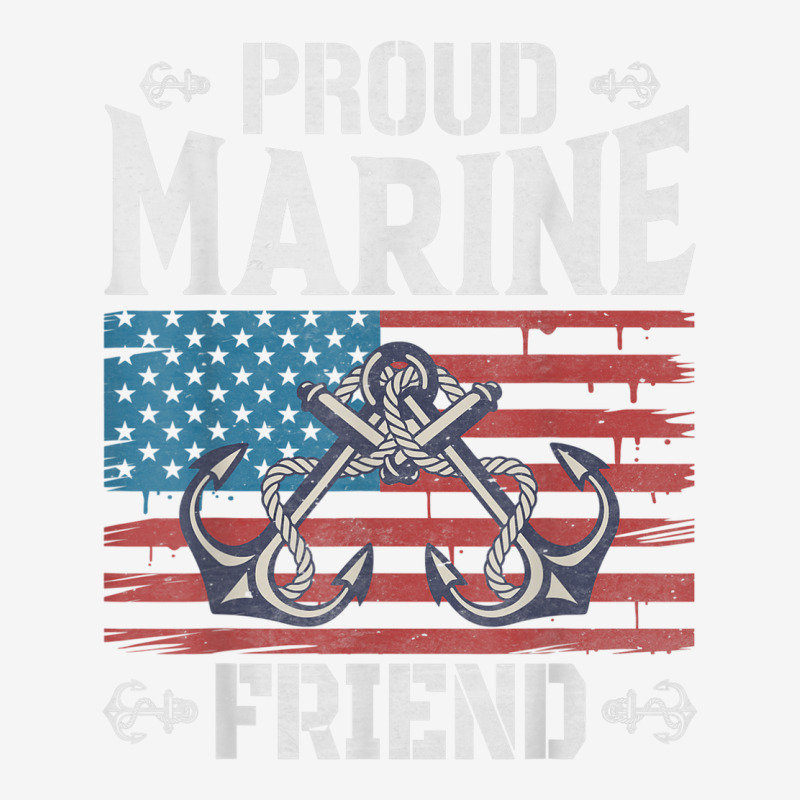 Proud Marine Friend Flat Bill Snapback Cap by Shirt | Artistshot