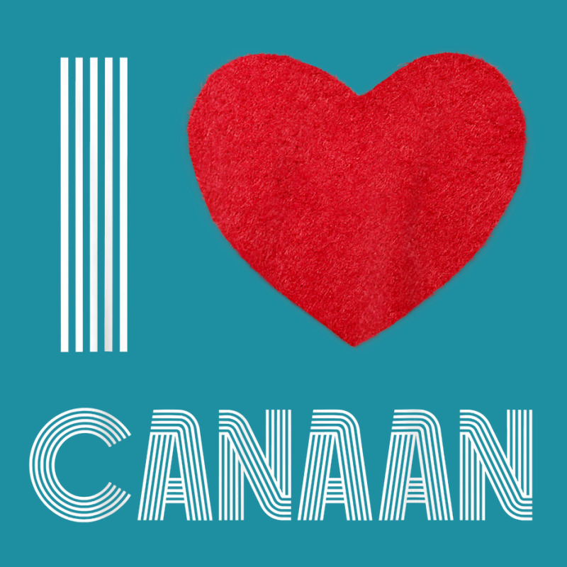 I Love Canaan Boyfriend Heart Vintage Bday Family T Shirt Flat Bill Snapback Cap by cm-arts | Artistshot