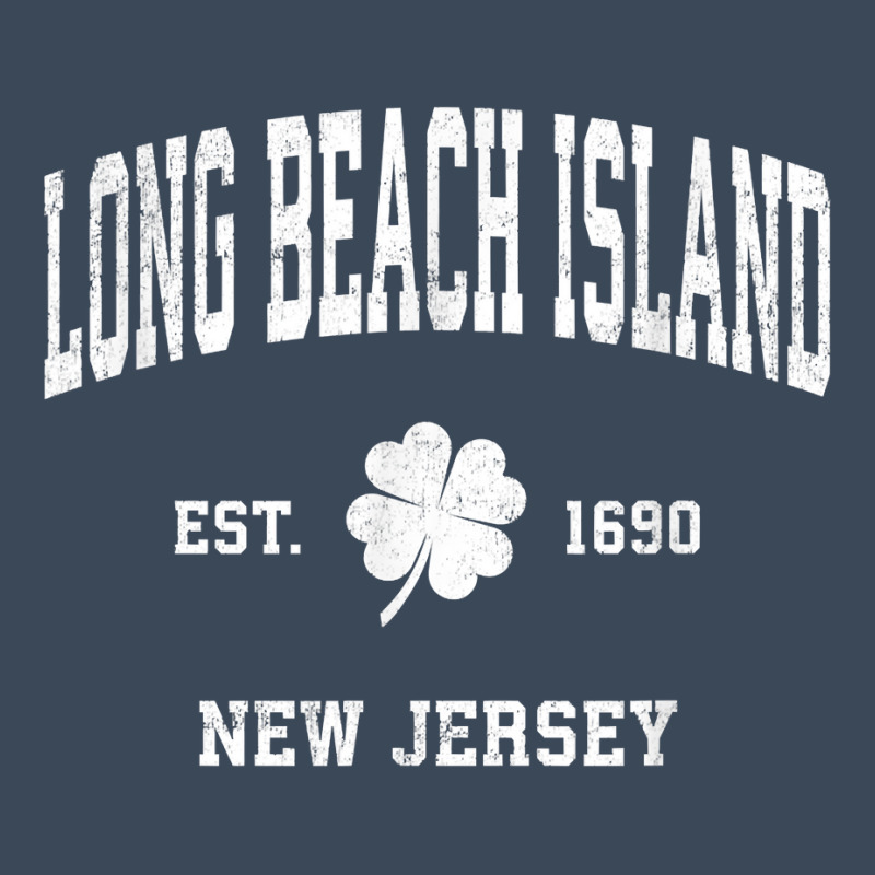 Long Beach Island New Jersey Vintage Shamrock Sports Flat Bill Snapback Cap by FrancesTiffany | Artistshot