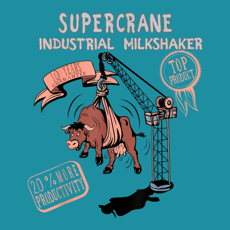 Cow Industrial Milkshake Machine T Shirt Flat Bill Snapback Cap | Artistshot