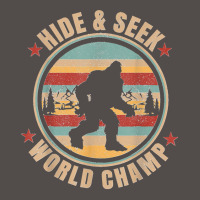 Bigfoot Sasquatsch Vintage Retro Hide & Seek World Champion Flat Bill Snapback Cap | Artistshot