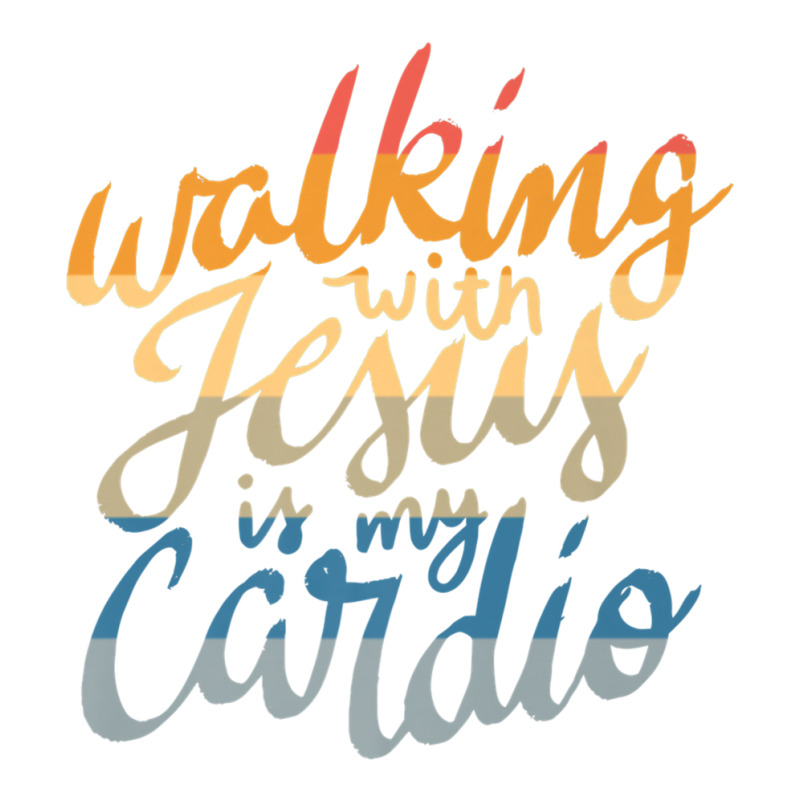 Walking With Jesus Is My Cardio   Funny Christian Workout Premium T Sh Cub Paper Bag - 8 X 4 1/2 X 10 1/4 | Artistshot