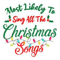 Funny Family Xmas Most Likely To Sing Christmas Songs Debie Paper Bag - 10 X 5 X 13 | Artistshot